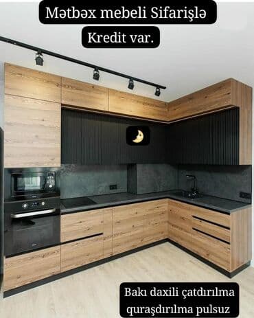 metbex aboyu: 🟣Yeni mətbəx mebeli 🆘 *1 pqm görə qiymətlər* 🟣Mat Laminat *180 azn* — 4