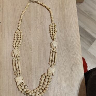 Qədimi fil sümüyündən kolye boyunbağ Yaponiya