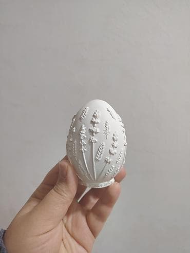 statuetka heykel: Fiqur, Gips, rəng - Ağ — 7