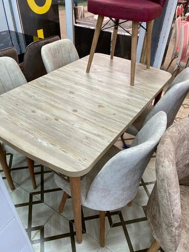 kuxna stol: 🇹🇷Türk istehsalı Möhtəşəm ✨✨ Kuxna üçün stol stul dəsti 4 stul 1 — 16
