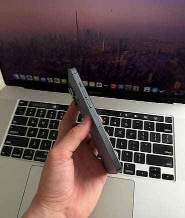 macbook 13 pro: IPhone 13 Pro, 128 GB, Sierra Blue, Zəmanət, Simsiz şarj, Face ID — 4