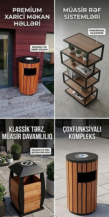 Premium xarici məkan həlləri və müasir rəf sistemləri. Topdan və