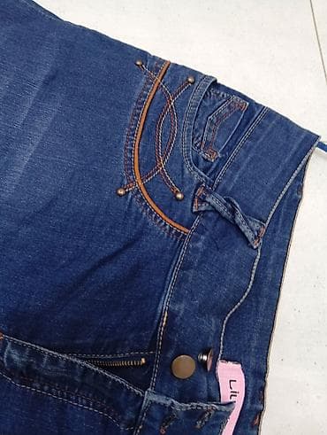 Юбки: Миди Юбка, Джинс, 3XL — 2