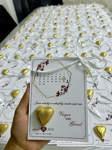 novruz xonca bezekleri: Nişan və toy üçün fərdi şokoladlı dəvətnamələr/kartlar - Dizayn — 3