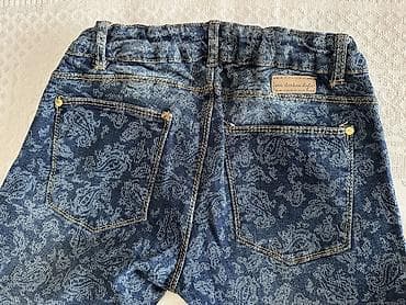 ag cins: Uşaqları üçün naxışlı cins şalvar - Brend/etiket: We Denim Style — 1