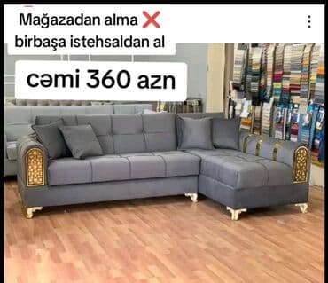 Sifarişlə termolar: Künc divan, Qonaq otağı üçün, Parça, Bazalı, Açılan — 3