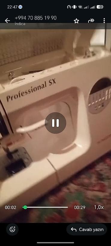 Tikiş maşınları: Məhsul: Singer Professional SX tikiş maşını - Brend/model: Singer — 6