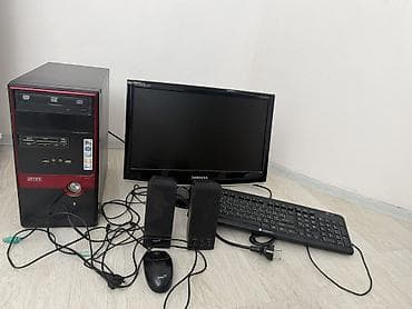 Masaüstü kopyuter. Intex sistem bloku + Samsung monitor + kolonka + — 4