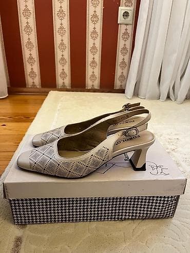 dəri ayaqqabılar: Məhsul: FOKOLO qadın ayaqqabısı (slingback) Razmer 37 - Model: Açıq — 1