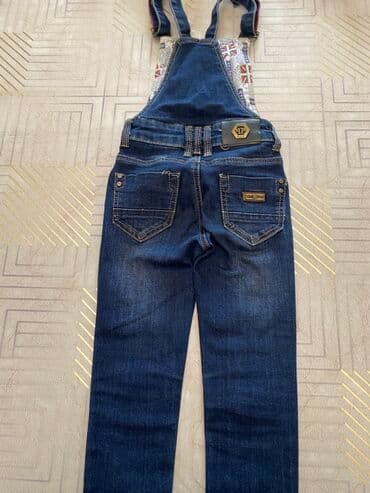 5 6yaş: Uşaq üçün denim kombinezon - Brend: Philipp Plein (etiketdə — 2