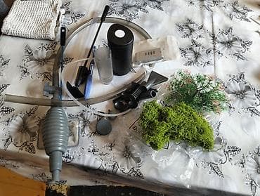 akva: Şüşə akvarium komplekti - Geniş ölçülü şüşə akvarium (düzbucaqlı — 2