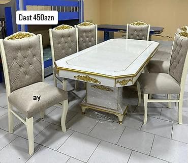 stol stul embawood stullar: Möhtəşəm _masa dəsti👑 Yüksək keyfiyyətlə Qiymət : Masa 2x1 +6 — 2