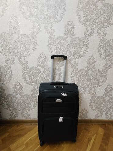 təkərli camadan: Təkərli səyahət çamadanı – qara rəng - Yumşaq korpuslu, yüngül — 2