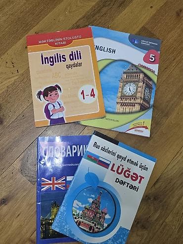 İngilis və rus dili üzrə dərs vəsaitləri dəsti Tərkib: - “Məktəblinin — 1