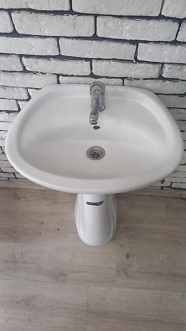 тюлпан: Ayaqüstü lavabo – SEYAL - Material: sanitar porselen - Rəng: ağ - — 2