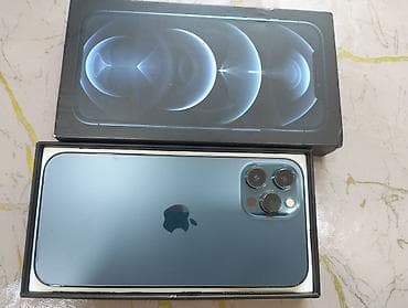 macbook 2 el: IPhone 12 Pro Max, 256 GB, Göy, Face ID — 1