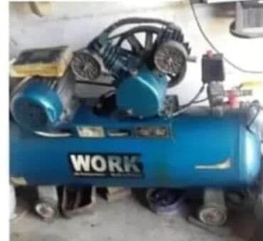 hava kompressorlar: “WORK” markalı hava kompressoru - Güclü elektrik mühərriki və iki — 1