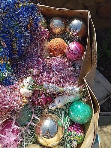 yolka bəzəyi: Yeni il bəzəkləri dəsti - Rəngbərəng işıq qirlandası: yaşıl naqilli — 3