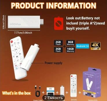 chromecast qiymeti: Yeni Smart TV boks Х96 2 GB / 16 GB, Android — 3
