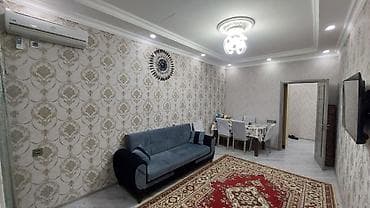 3 otaqlı mənzil – tam mebel və texnika ilə 55kv - Plan: mətbəx, yataq — 7