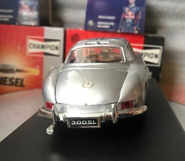 metbex tavan modelleri: Коллекционная модель Mercedes-Benz 300SL Coupe W198 Silver 1954 — 15