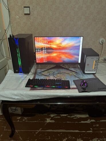 Masaüstü kompüterlər və iş stansiyaları: Masaüstü kompüter komplekti.GTA 5 kimi oyunkarı orta qrafikada — 1