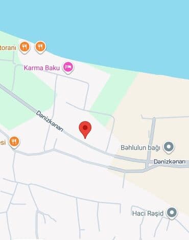 земельные участки на море: Ümumi sahə: 12 sot Dənizə yaxın ərazidə yerləşir Ətrafı kubiklə — 3