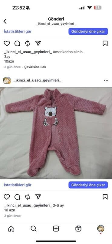 predo pampers 1: Uşaq geyimləri paketi – müxtəlif ölçü və modellər - Sarı rəngli — 22