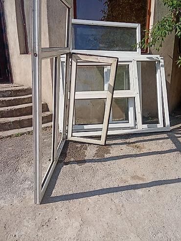 plastik: Plasdik pencere qapi 10 eded eyni ölçüde var eni 140 hundurluyu 198 — 4