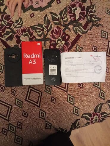 xiaomi redmi turbo 3 qiymeti: Redmi A3, 128 GB, rəng - Qara, Sənədlərlə — 1