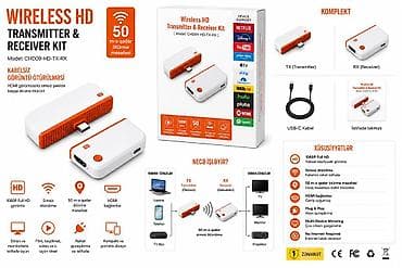 video ceken: Wireless HD Transmitter & Receiver Kit (Model: CHD09-HD-TX-RX) — 2