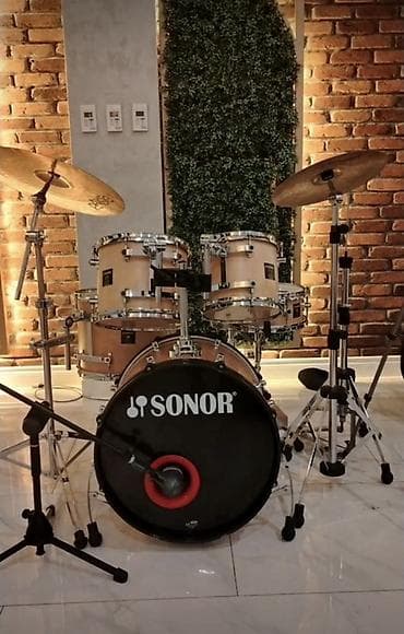 Zərb alətləri: SONOR akustik baraban dəsti - Brend: SONOR - Korpus: təbii ağac — 3