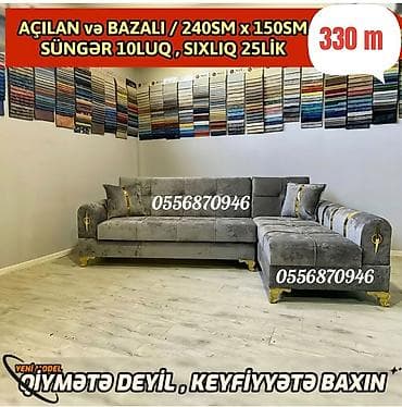 divan baki: Künc divan, Yeni, Açılan, Bazalı, Parça, Pulsuz çatdırılma — 6