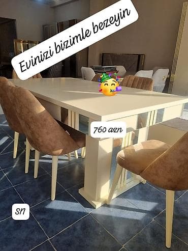 Masa desti yeni qonaq otağı mebeli