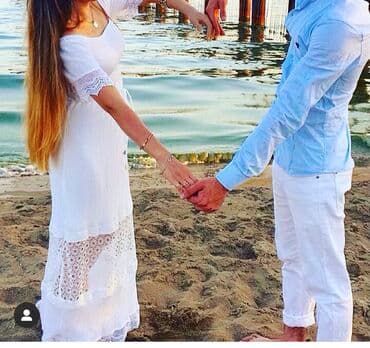 Ag geyim 65 man alinib 1 defe fotosesiyaya geyinilib 35 manata