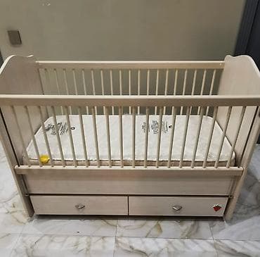 besik matrasi: Oğlan və qız üçün, Dördbucaq, Beşik, Matras ilə, Yellənmə mexanizmsiz — 3