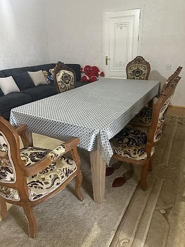 şkaf ucuz: Qonaq otağı üçün, İşlənmiş, 6 stul — 1