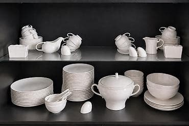 Обеденный набор, цвет - Белый, Фарфор, 12 персон, Германия — 1