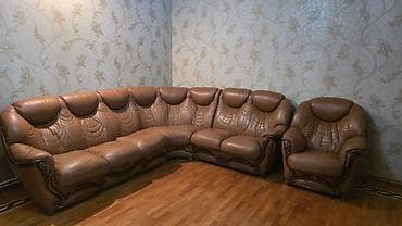 deri parca satisi: İşlənmiş, Künc divan, Kreslo, Bazasız, Açılan — 2