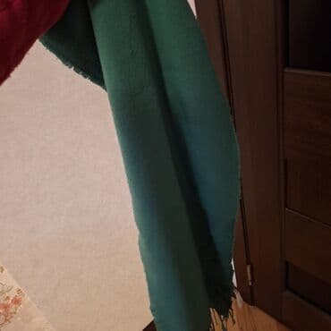 hicab donlar: Tünd firuzəyi rəngdə şərf/şal. - Material: yumşaq toxumalı parça — 2