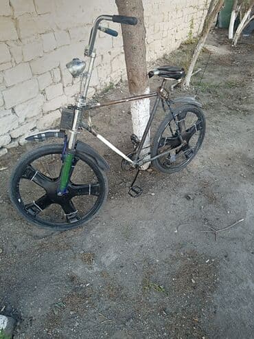 трехколесный велосипед взрослый: Mərdəkan - Çərçivə: polad, klassik düz borulu konstruksiya - Sükan — 1