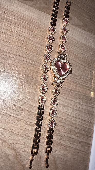 Наручные часы: Новый, Комплекты с часами, цвет - Розовый — 3