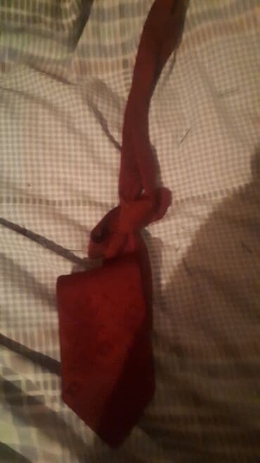 çoban paltarı: Qırmızı kişi qalstuku - Klassik tünd qırmızı rəng - Zərif kvadrat — 2