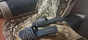Женская обувь: Qadın sandaleti – Fashion brendi - Rəng: qara - Üst hissə — 4