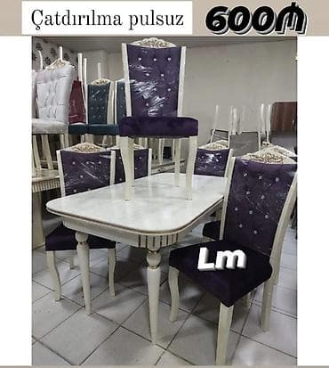 tabletka stul: Möhtəşəm TACMARAL masa dəsti👑 Yüksək keyfiyyətlə Qiymət : Masa — 1