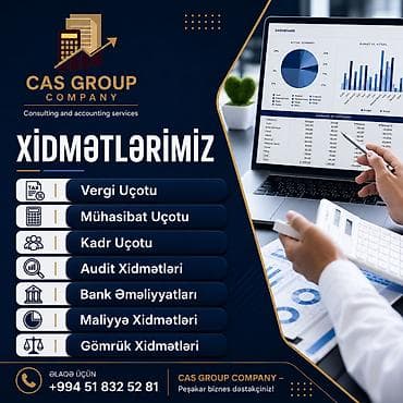 cay işi: Mühasibat uçotu | Mühasibat uçotunun bərpası, Mühasibat uçotunun aparılması, Kadr uçotunun aparılması — 1