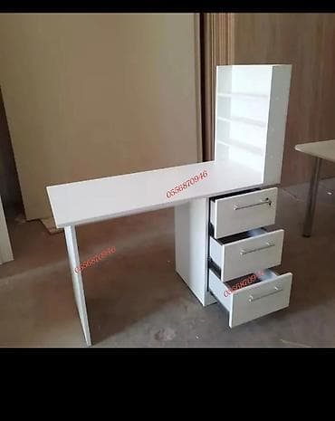 tum: Düz masa, Stulsuz, Polkalı, Siyirməli, Rusiya, Teksturalı laminat — 9