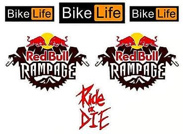 velosiped sekilleri: Velosiped üçün dekorativ stiker setləri – Mövzular: Monster Energy — 2