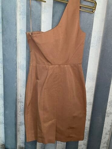 xari bulbul yaxa sancagi: Tünd bej,gul qurusu rəngli elegant kokteyl/gecə geyimi.34/XS razmer - — 2