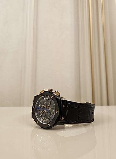 mexanika saatlar: Qol saatı, Hublot, rəng - Qara — 1